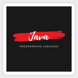 Java Programming Language Paint Smear Sticker